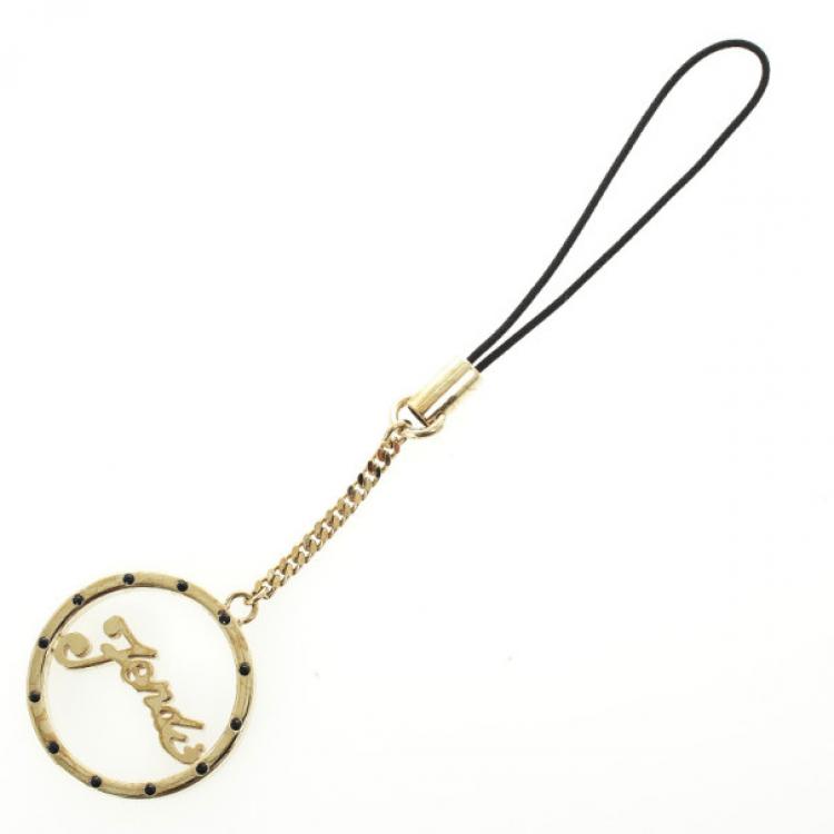 Pre Owned Fendi Gold Phone Charm
