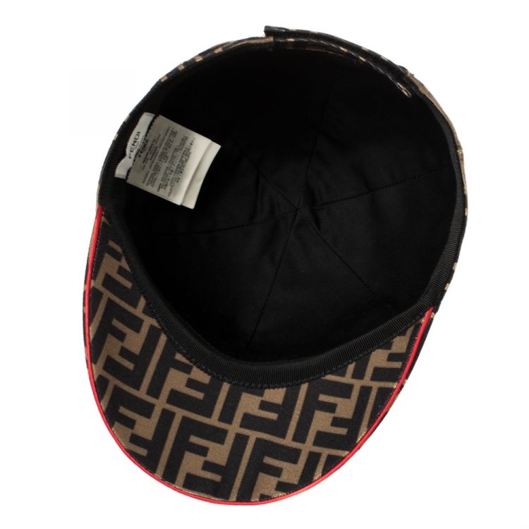 Pre Owned Fendi Brown Canvas Fendirama Baseball Cap (One Size)
