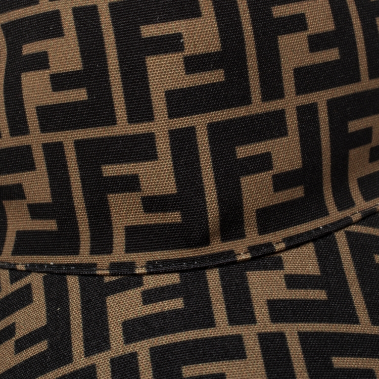 Pre Owned Fendi Brown Canvas Fendirama Baseball Cap (One Size)