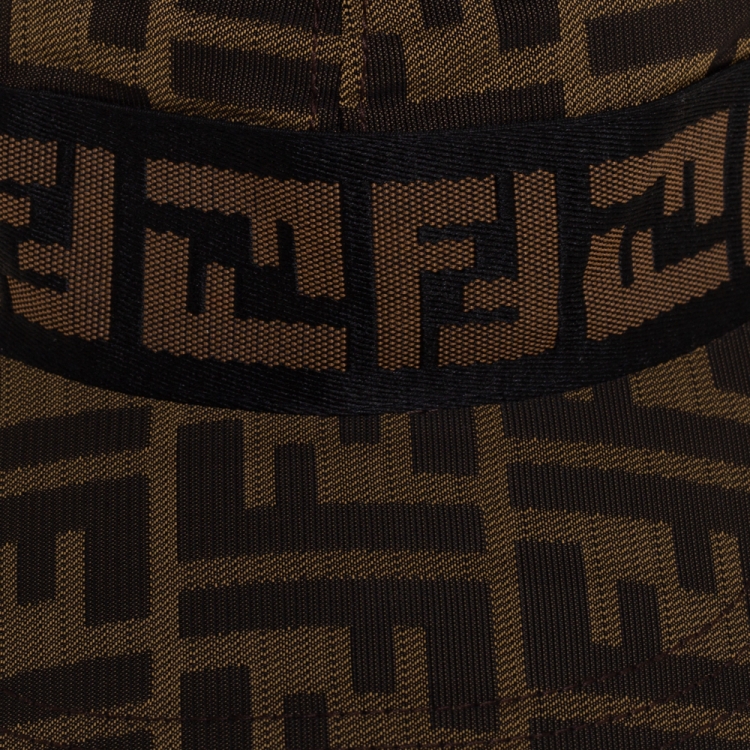 Pre Owned Fendi Brown Zucca Pattern Canvas Baseball Cap S