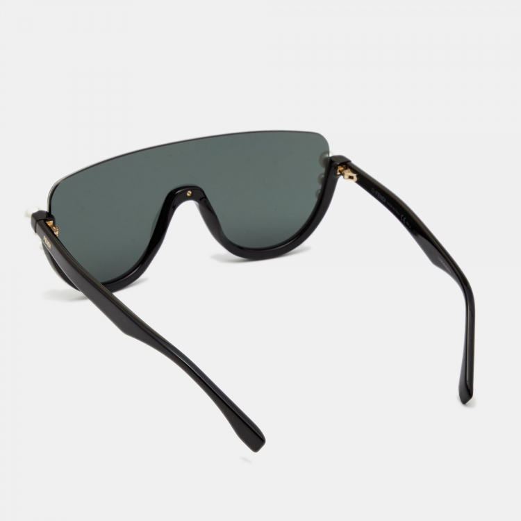 Pre Owned Fendi Black FF0296/S Ribbons and Pearls Sunglasses