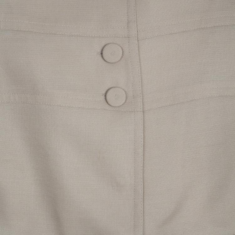 مملوكة مسبقًا Fendi Collarless Silk Skirt Suit M