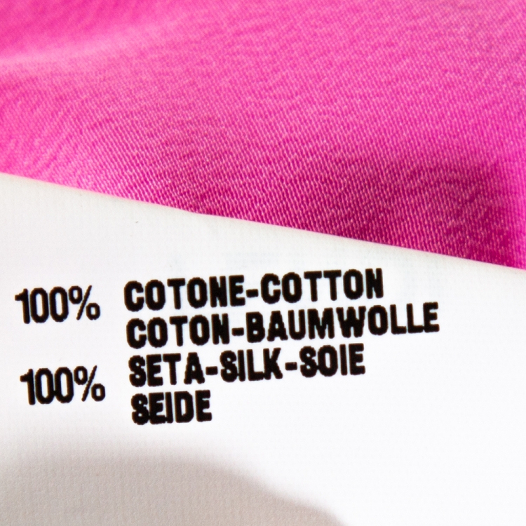 Pre Owned Fendi Pink Cotton Button Front Blouse S