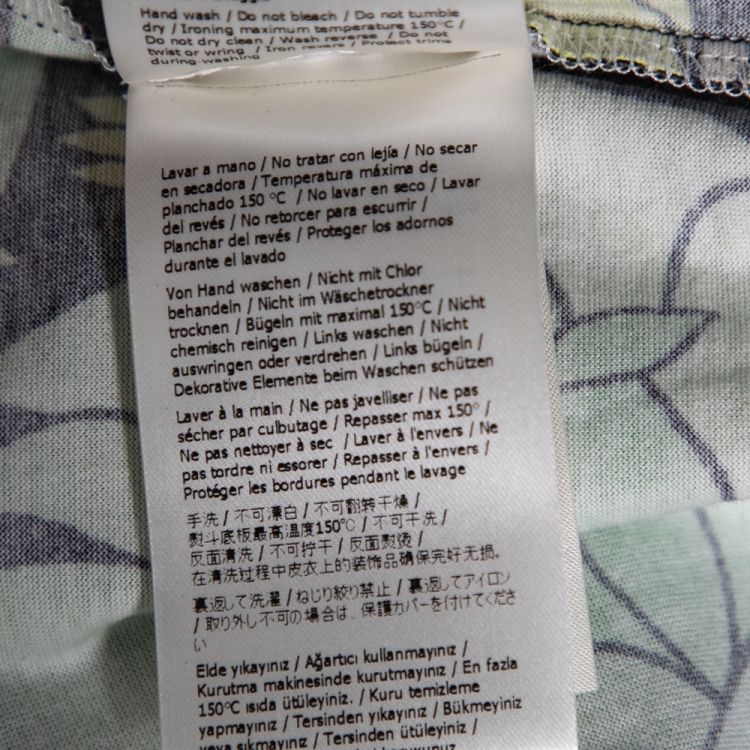 Pre Owned Fendi Multicolored Floral Printed Cotton FF Motif Detailed T-Shirt M 