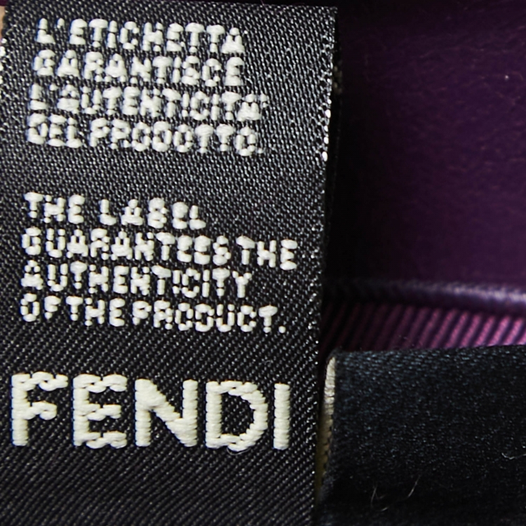 Pre Owned Fendi Purple Fox Fur Belted Vest M