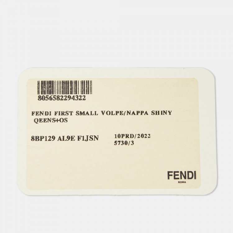 Pre Owned Fendi Purple Fox Fur and Leather Small First Clutch