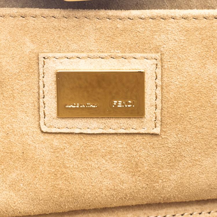 Pre Owned Fendi Red/Orange Patent Leather Giano Box Clutch