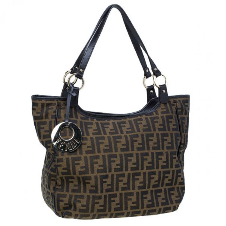 Pre Owned Fendi Zucca Chef Shopper Tote