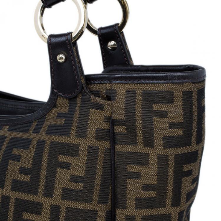 Pre Owned Fendi Zucca Chef Shopper Tote