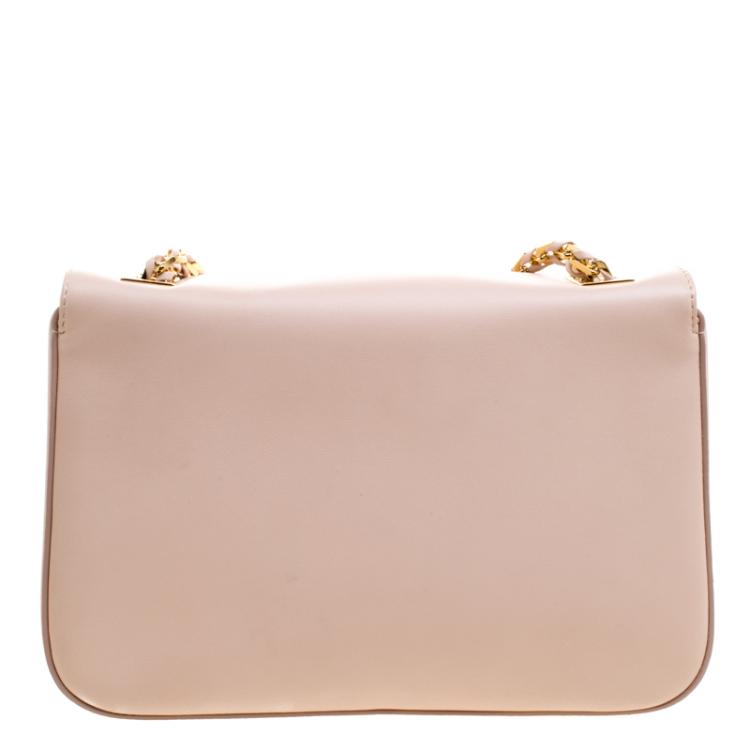 Pre Owned Fendi Blush Pink Leather Be Baguette Shoulder bag