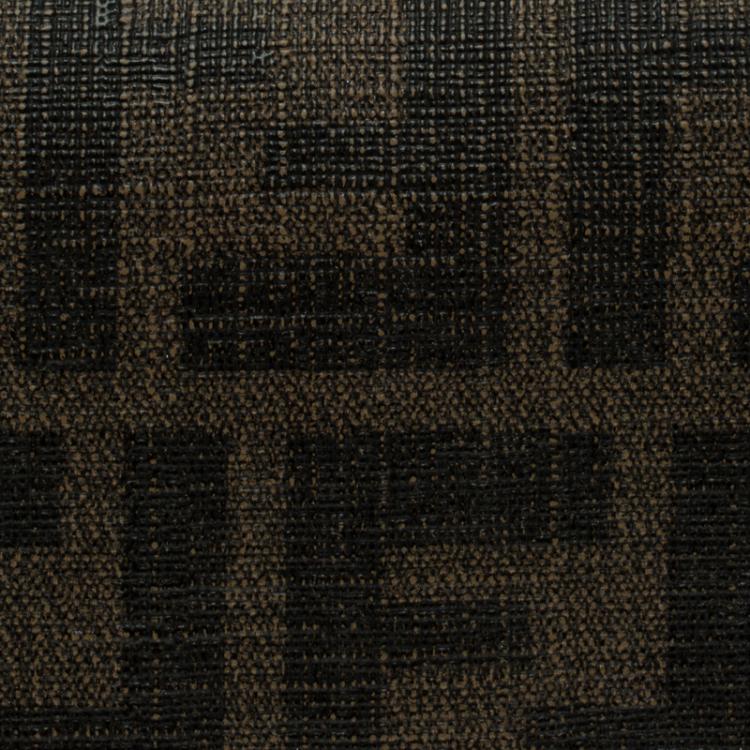 Pre Owned Fendi Tobacco Zucca Canvas Continental Flap Wallet