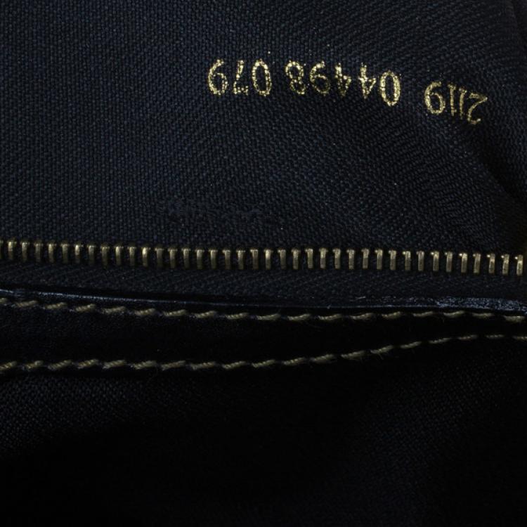 Pre Owned Fendi Black Striped Pequin Small Boston Bag