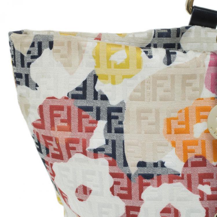 Pre Owned Fendi Floral Forever Shopping Tote