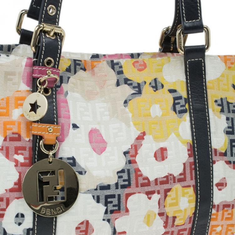 Pre Owned Fendi Floral Forever Shopping Tote