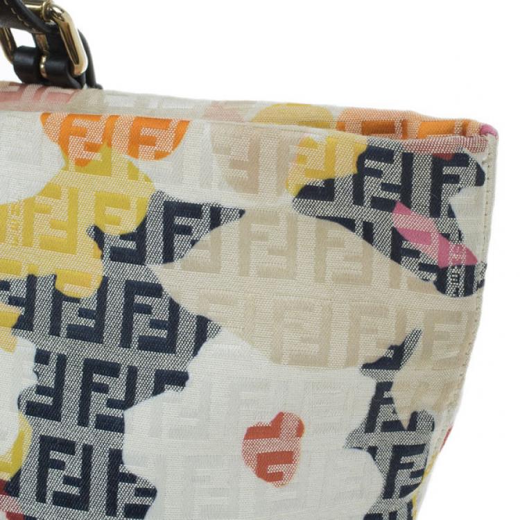 Pre Owned Fendi Floral Forever Shopping Tote