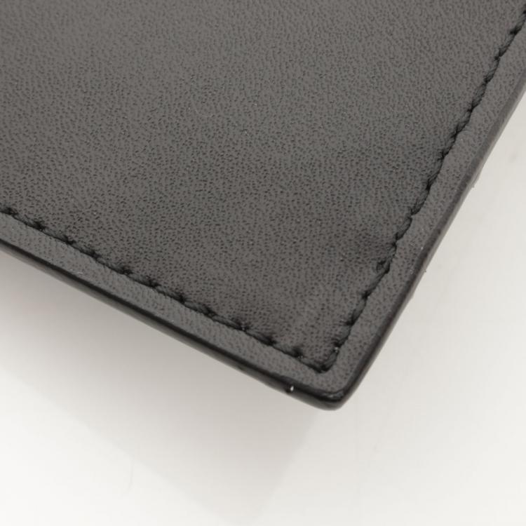 Pre Owned Fendi Black Leather Card Holder