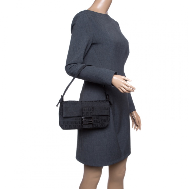Fendi Mama Baguette Zucca Shoulder Bag – North Shore Exchange