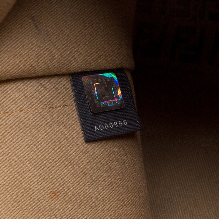 Pre Owned Fendi Tobacco Zucchino and Zucca Coated Canvas Shopper Tote