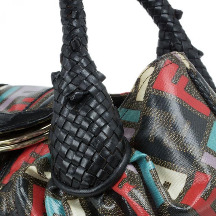 Pre Owned Fendi Multicolor Coated Canvas Spy Bag