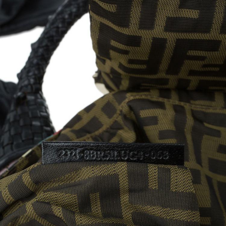 Pre Owned Fendi Multicolor Coated Canvas Spy Bag