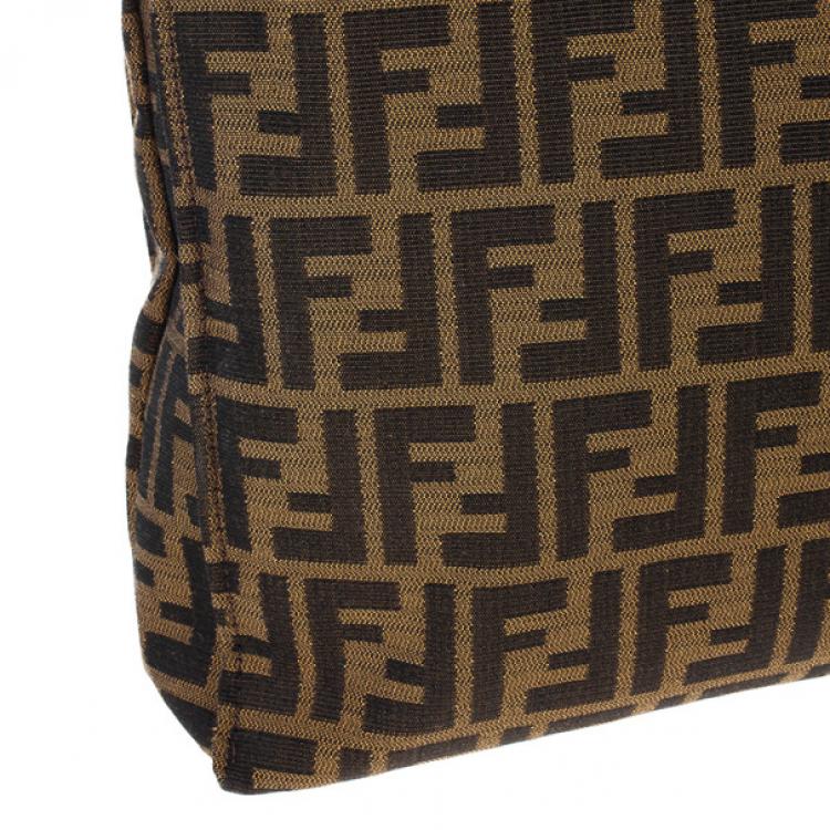Pre Owned Fendi Brown Vertical Chef Shopping Bag