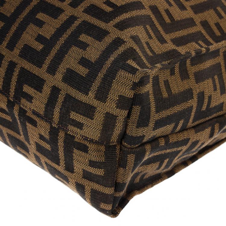 Pre Owned Fendi Brown Vertical Chef Shopping Bag