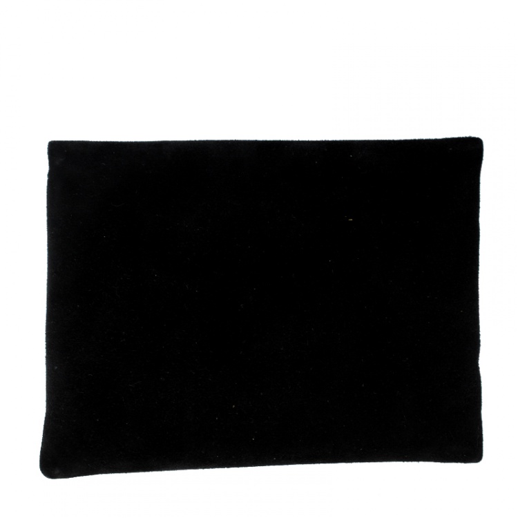 Pre Owned Fendi Black Suede Clutch