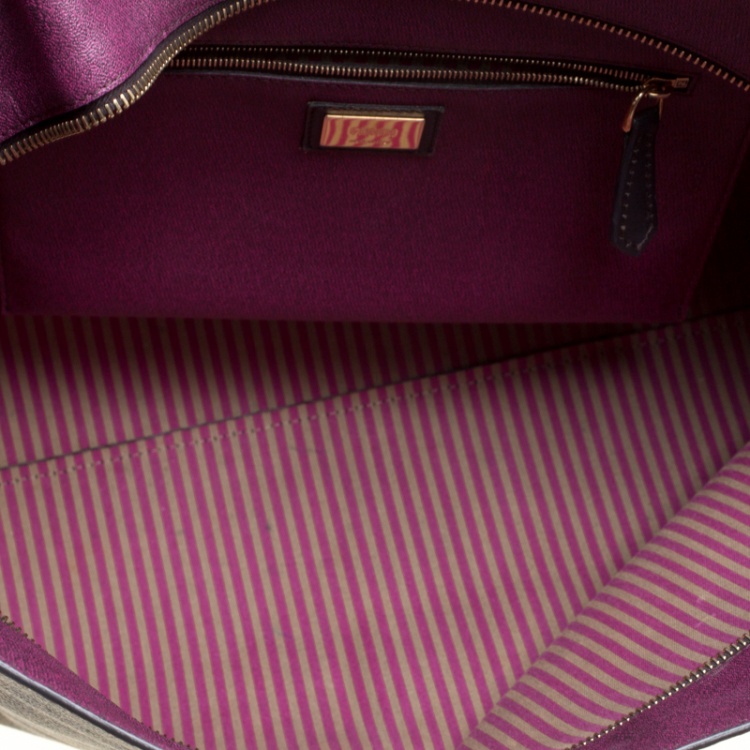 Pre Owned Fendi Tobacco Zucca Coated Canvas Spalmati Roll Shopper Tote