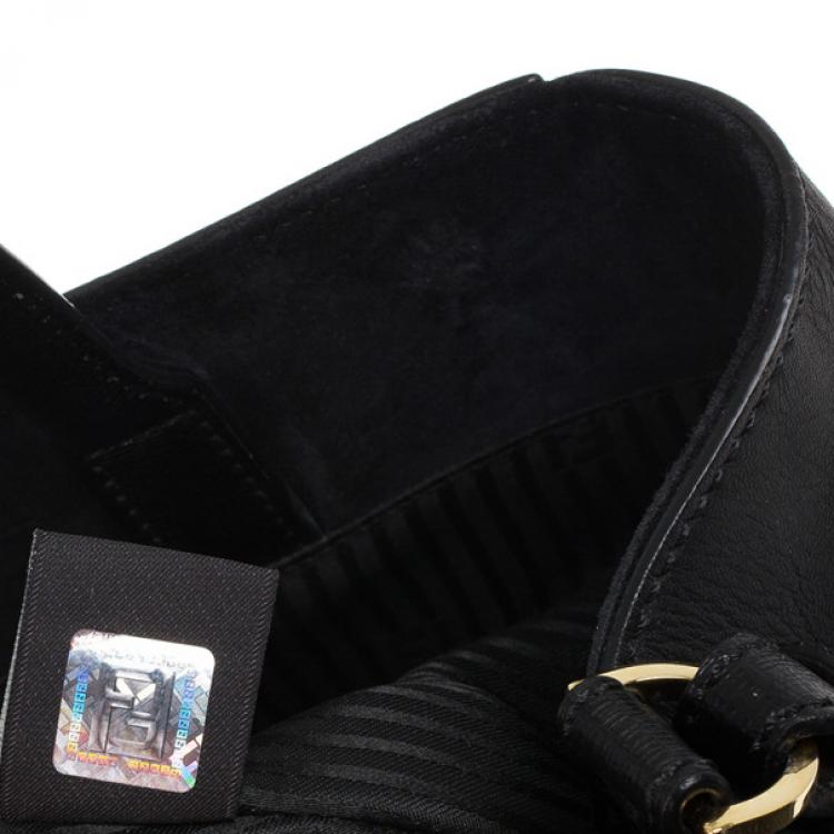 Pre Owned Fendi Black Leather 2Jours Tote