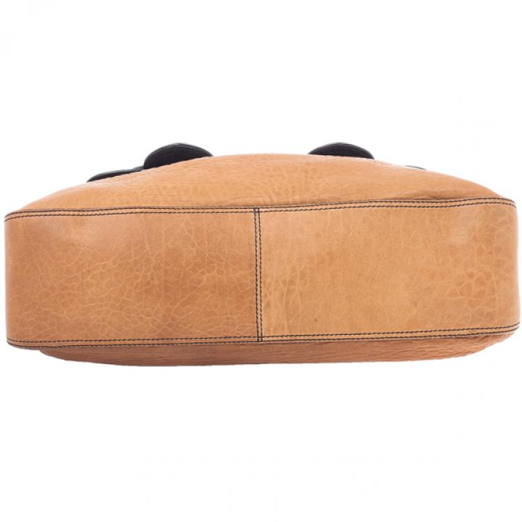 Pre Owned Fendi Brown Large Leather B Bag