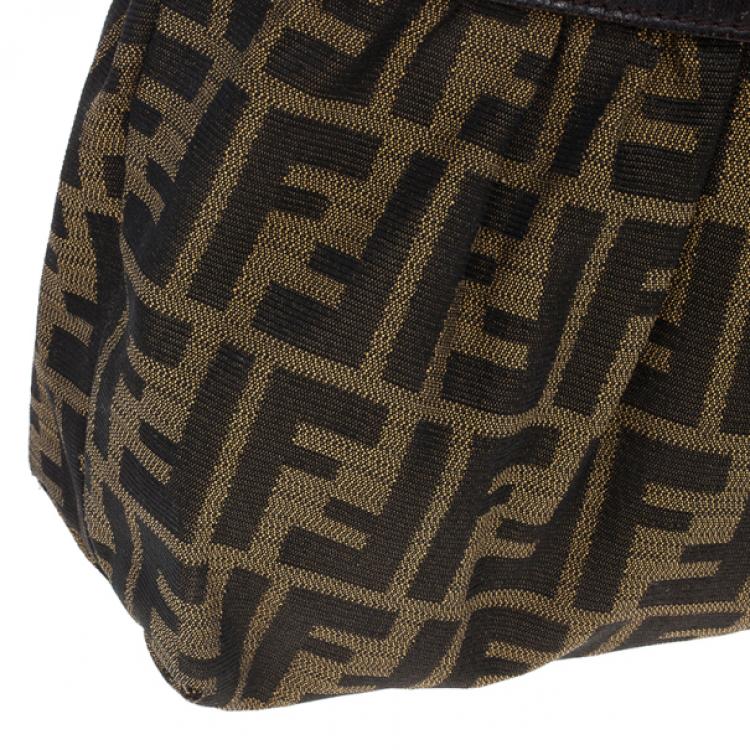 Pre Owned Fendi Chef Zucca Shoulder Bag