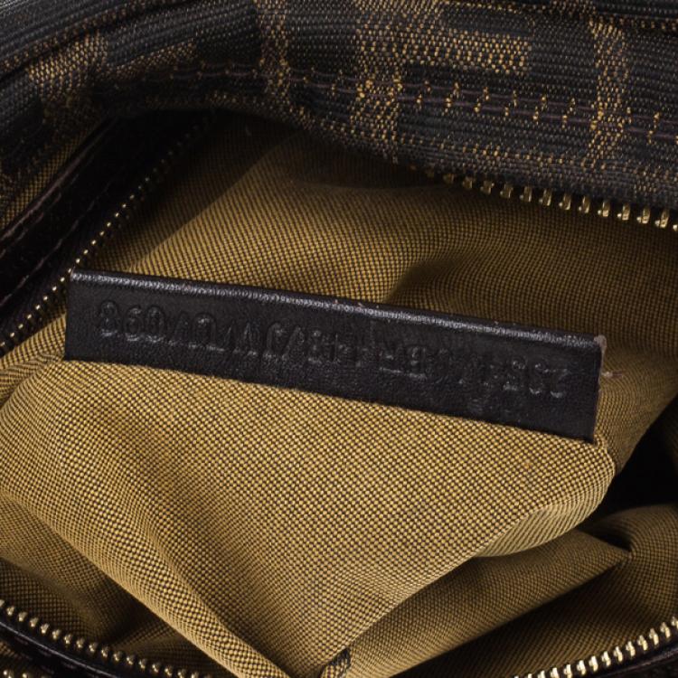 Pre Owned Fendi Chef Zucca Shoulder Bag