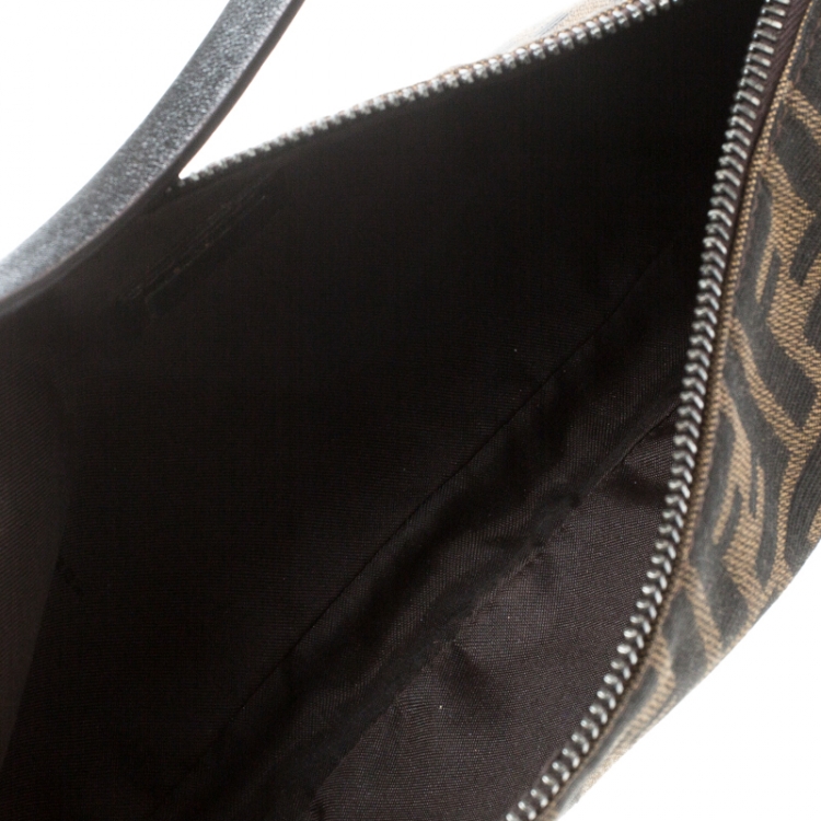 Pre Owned Fendi Brown Zucca Canvas Pochette 