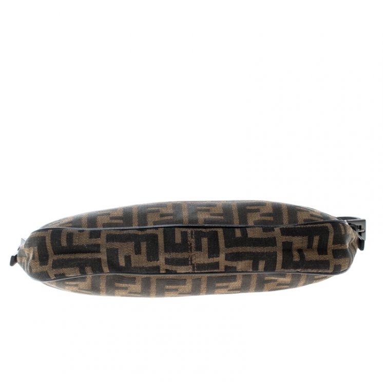 Pre Owned Fendi Brown Zucca Canvas Pochette 