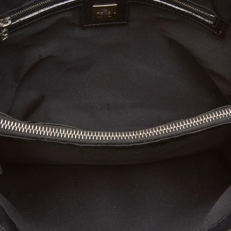 Pre Owned Fendi Black Nylon Tote Bag