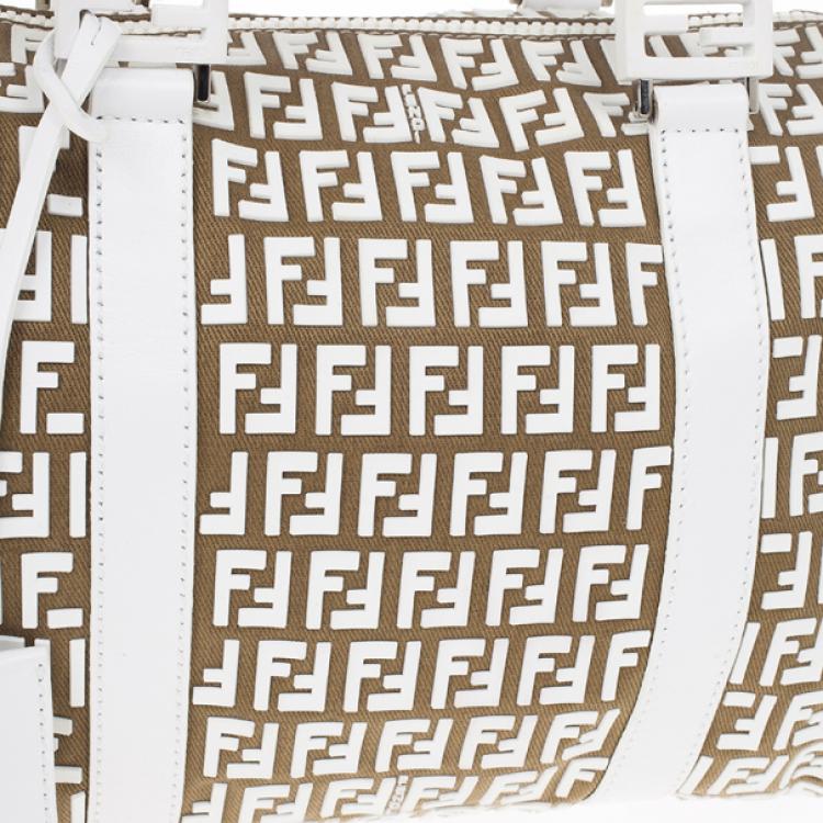 Pre Owned Fendi Forever Bauletto Small Boston Bag