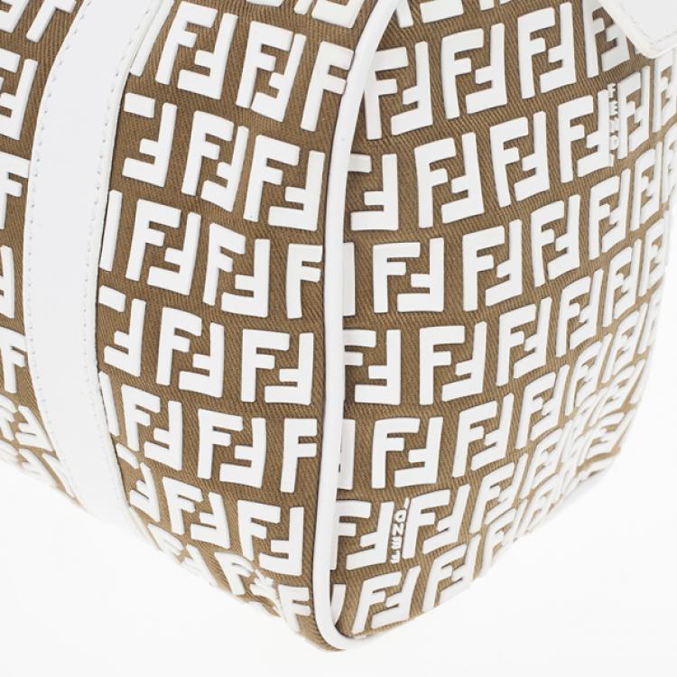 Pre Owned Fendi Forever Bauletto Small Boston Bag