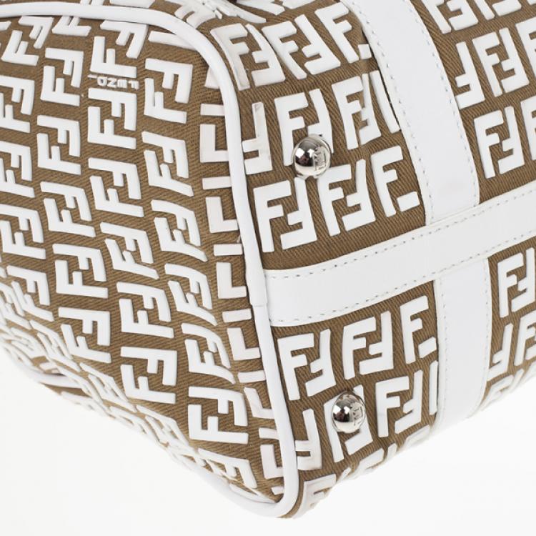 Pre Owned Fendi Forever Bauletto Small Boston Bag