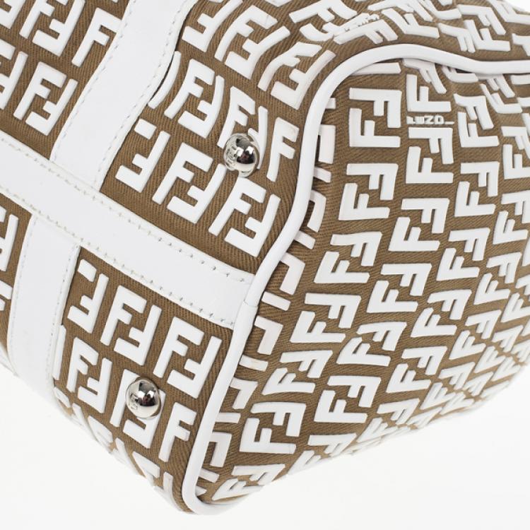 Pre Owned Fendi Forever Bauletto Small Boston Bag