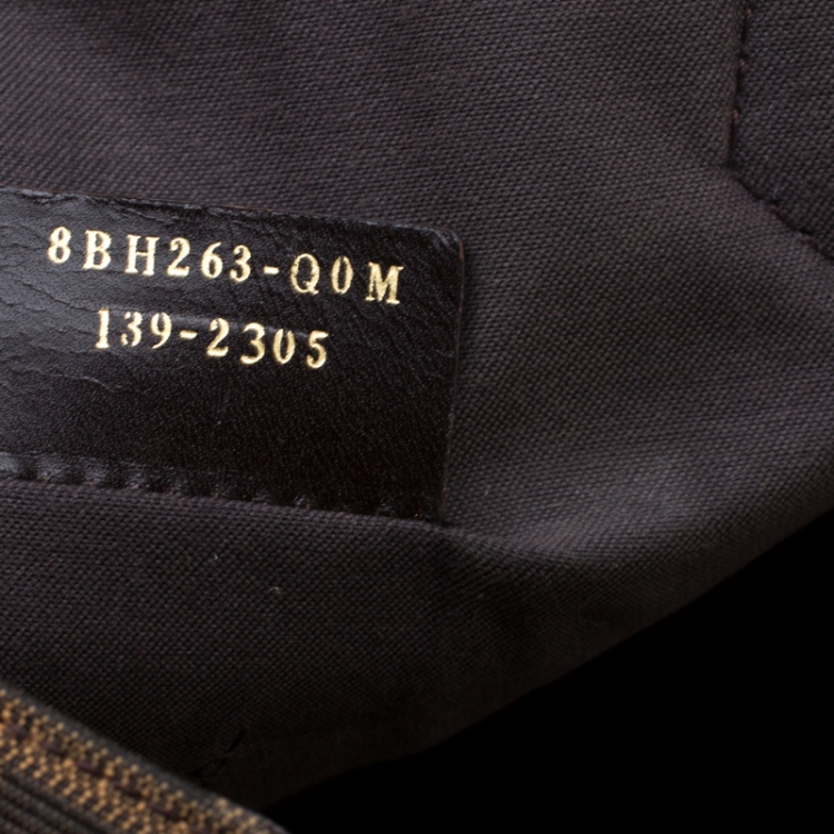 Pre Owned Fendi Brown Zucca Canvas Shopper Tote