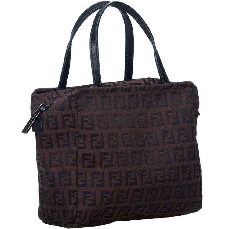مملوكة مسبقًا Fendi Brown Zucchino Canvas Everyday Bag