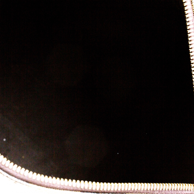 Pre Owned Fendi Tobacco Pequin Coated Canvas Bowler Bag