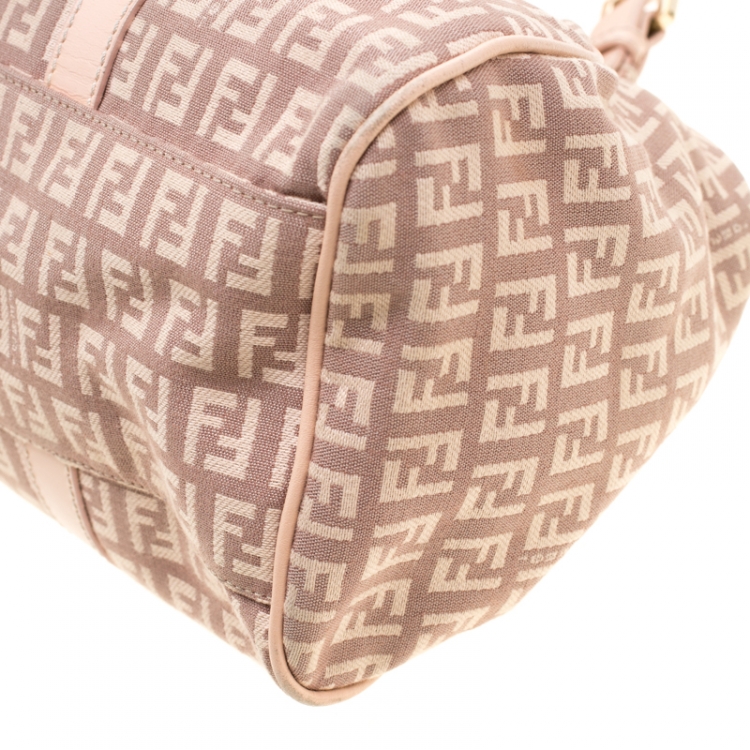 مملوكة مسبقًا Fendi Blush Pink Zucchino Piccola Satchel