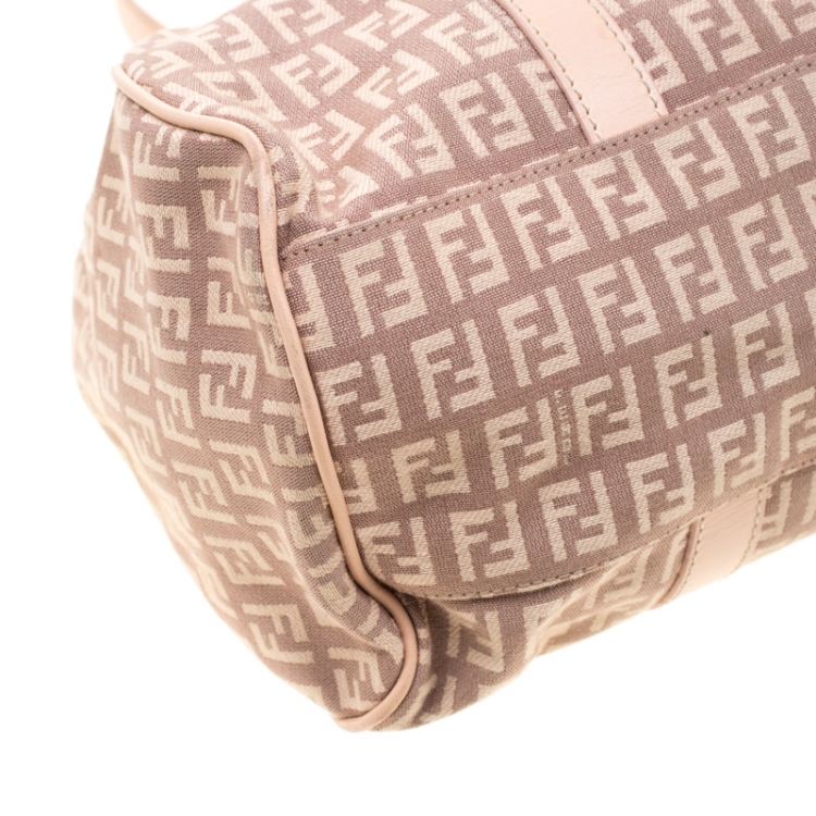 مملوكة مسبقًا Fendi Blush Pink Zucchino Piccola Satchel