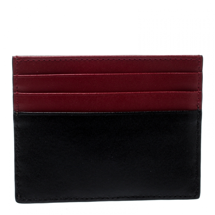Pre Owned Fendi Tri Color Leather 6CC Card Holder