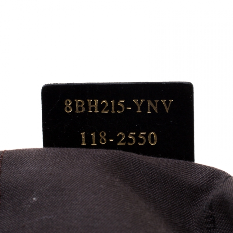 Pre Owned Fendi Black Zucchino Canvas and Leather Superstar Shopper Tote