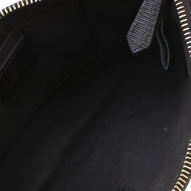 Pre Owned Fendi Tobacco Zucca Canvas Mini Pochette Bag