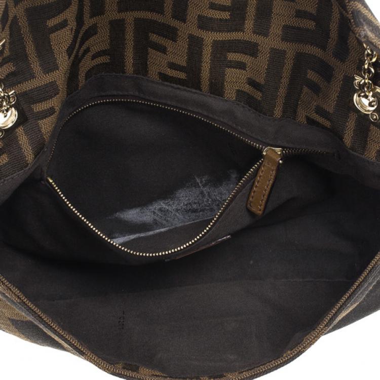 Pre Owned Fendi Chain Zucca Baguette