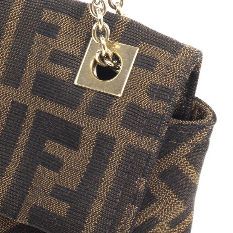 Pre Owned Fendi Chain Zucca Baguette
