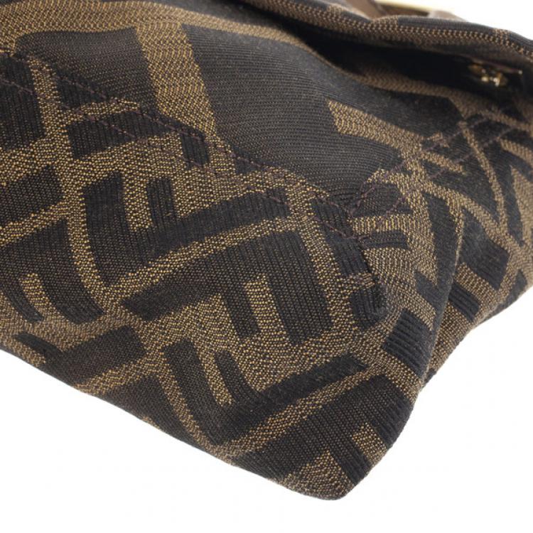 Pre Owned Fendi Chain Zucca Baguette